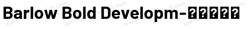 Barlow Bold Developm字体转换
